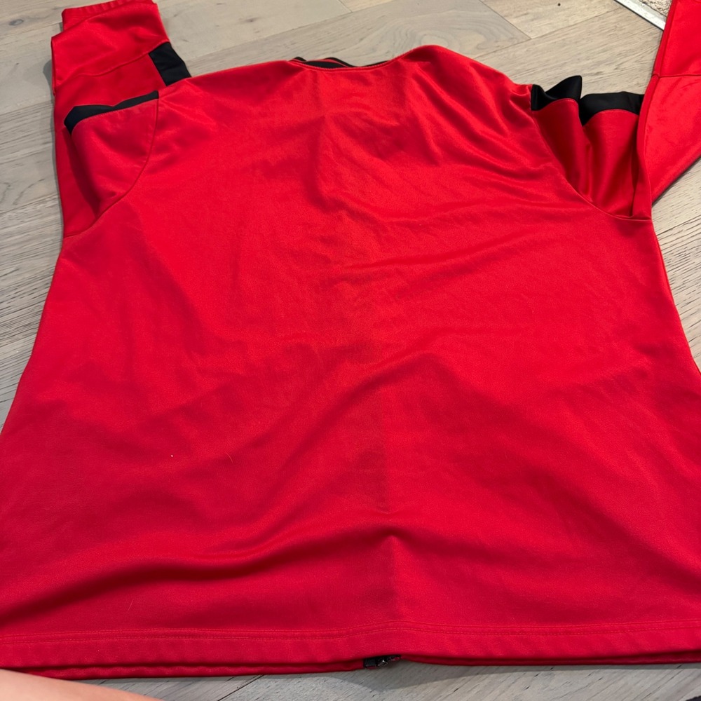 AND1 Mens 2XL Track Jacket‎ Full Zip Tango Red Black Stripe AM19BZ504 Basketball - Picture 6 of 8